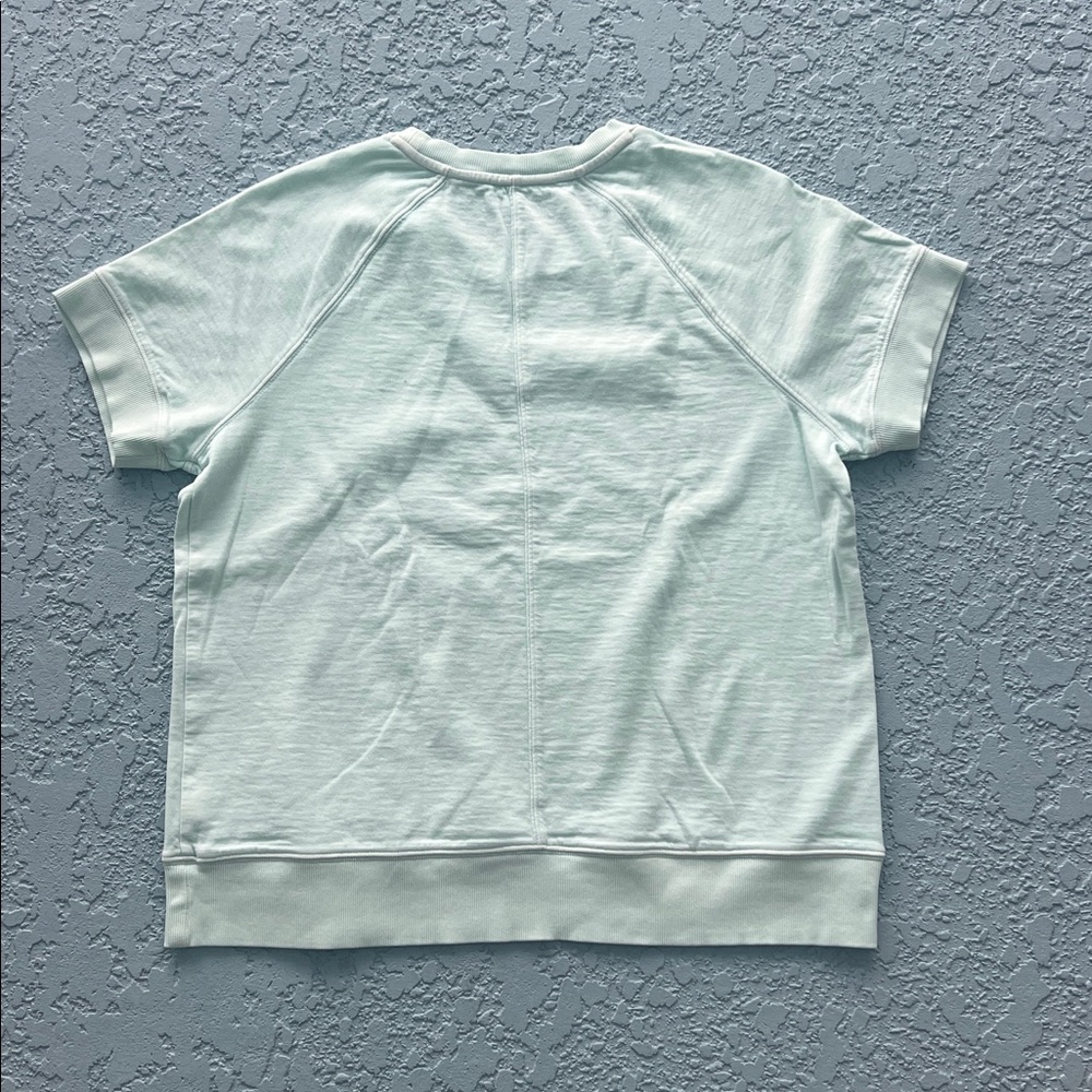 Athleta Mint Green Short Sleeve sweatshirt - Picture 2 of 5